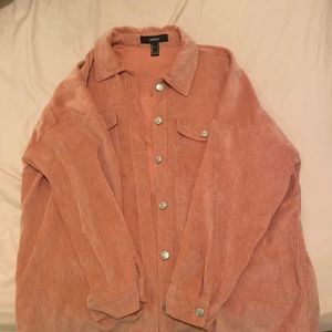 forever 21 velvet button up jacket is only worn one time and is size small.